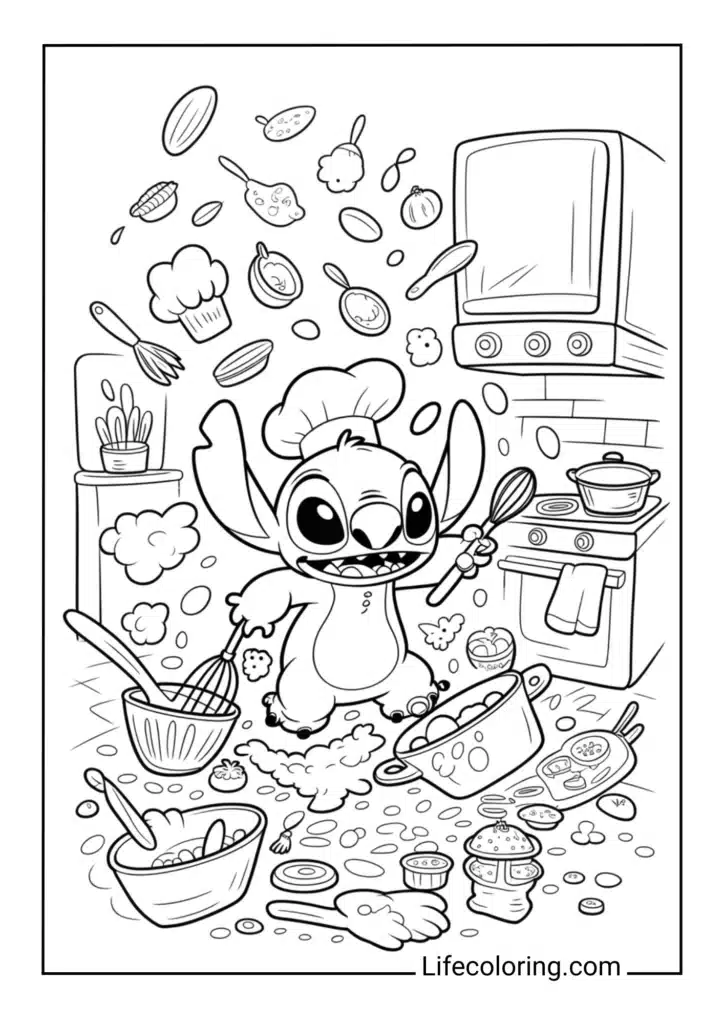 Cooking Chaos with Stitch